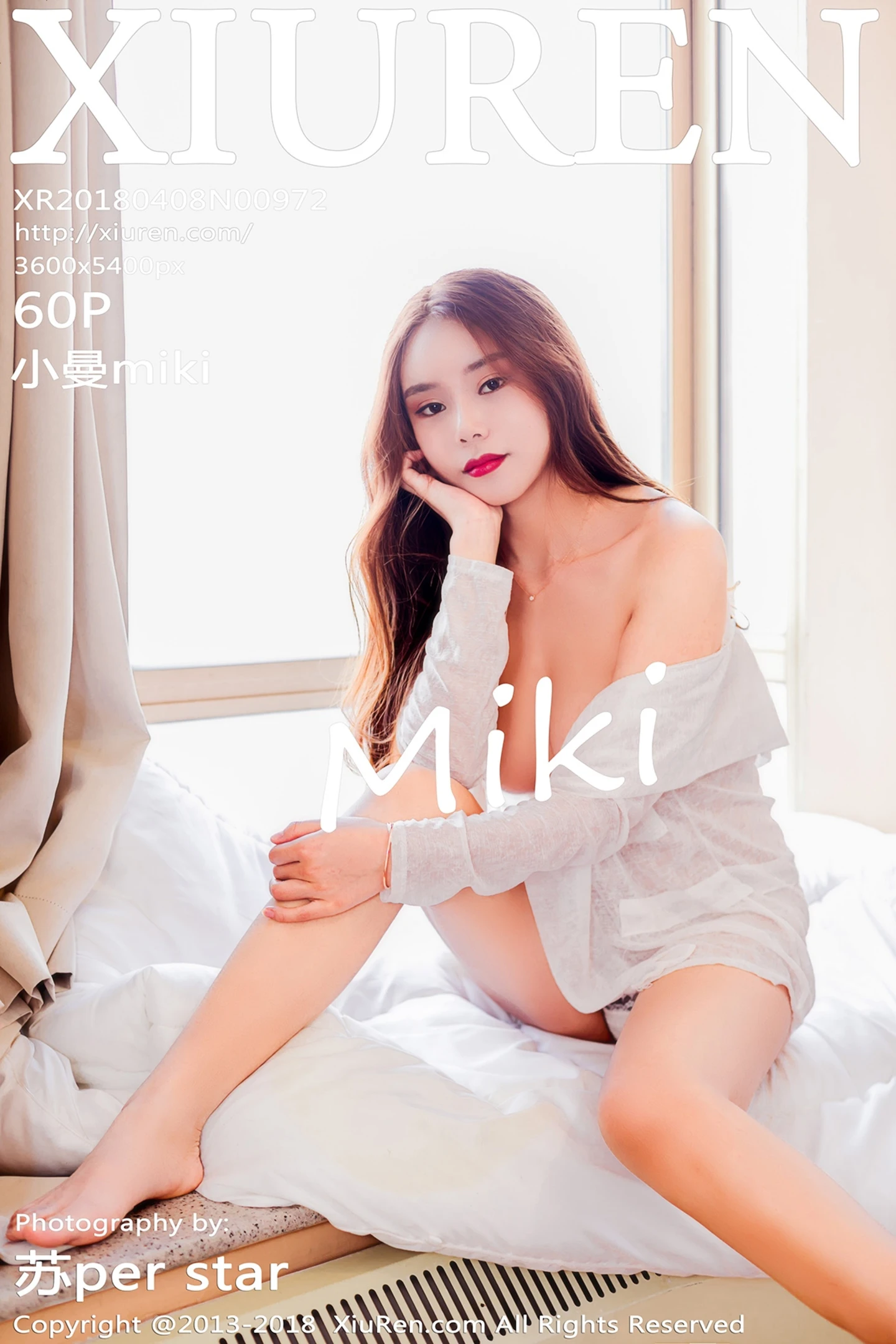 [XiuRen秀人网]No.972_新人妹子小曼miki居家真空白衬衣半脱秀豪乳露点火辣诱惑写真60P-秀人网 - XiuRen.Pro